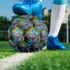 Galaxy Cat Dog Indoor Soccer Ball Size 5 Colorful All Ages Machine Stitched PVC Competition Ready Durable High-Bounce
