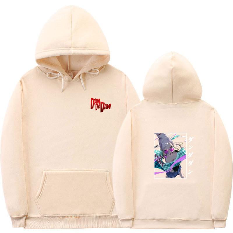 Unisex Anime-Inspired Hooded Sweatshirt With Ribbed Hem Loose Fit 81-90% Cotton 400g Weight Wear