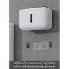 Bathroom with Mobile Stand, Wall Mounted Tissue Paper Holder, Toilet Paper Roll Holder for Bathroom, Bathroom Accessories (White)