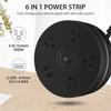 6 in 1 USB Power Strip Surge Protector US Plug Wall Adapter with 4pcs AC-Outlets and 2x USB Ports for Travel Office