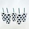 10PCS Sports Theme Drinking Cups Dishwasher Safe Football Printed Drinkware Suitable for Hot and Cold Beverages