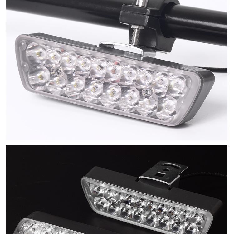 Super lysstærk 18-LED Vandtæt Motorcykel Spotlys 12V-60V X20