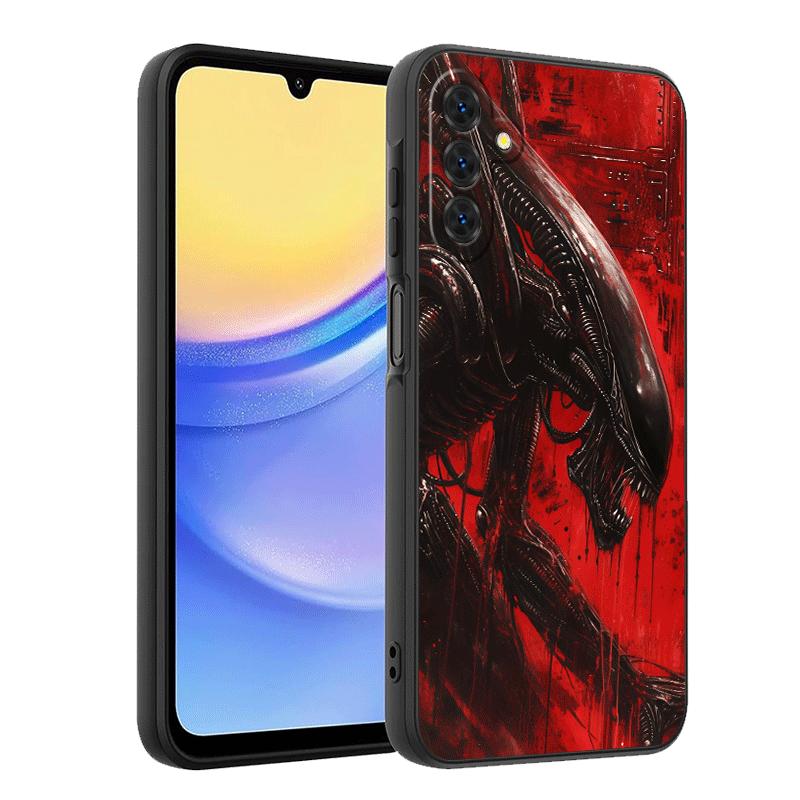 Cool A-Alien X-Xenomorph Soft Phone Case for Samsung A17 A37 A57 A16 A26 A36 A56 A15 A25 A35 A55 A14 A24 A34 A54 A13 A23 A33 A53