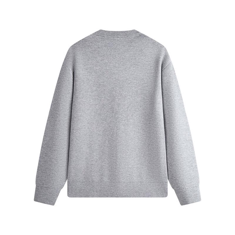 NVG YOUNG Men's Letter Logo Knit Round Neck Sweater