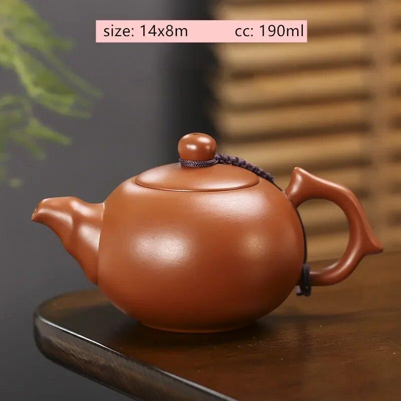 Starožitná fialová hliněná čajová konvička Surová ruda Zhu Mud Konvička Xishi Ručně vyráběná kulová dírka Filtr Beauty Pot Tradiční čajové sady Zisha