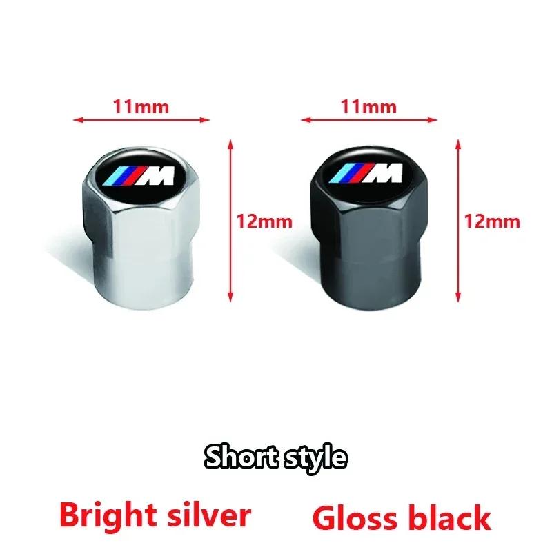 For BMW E34 E394Pcs Car Wheel Tire Valve Caps Air Stem Covers Accessories For BMW M E46 E39 E70 F10 F20 F30 X5 X6 X1 M3 M5 M6 E71 F01 F02 F87