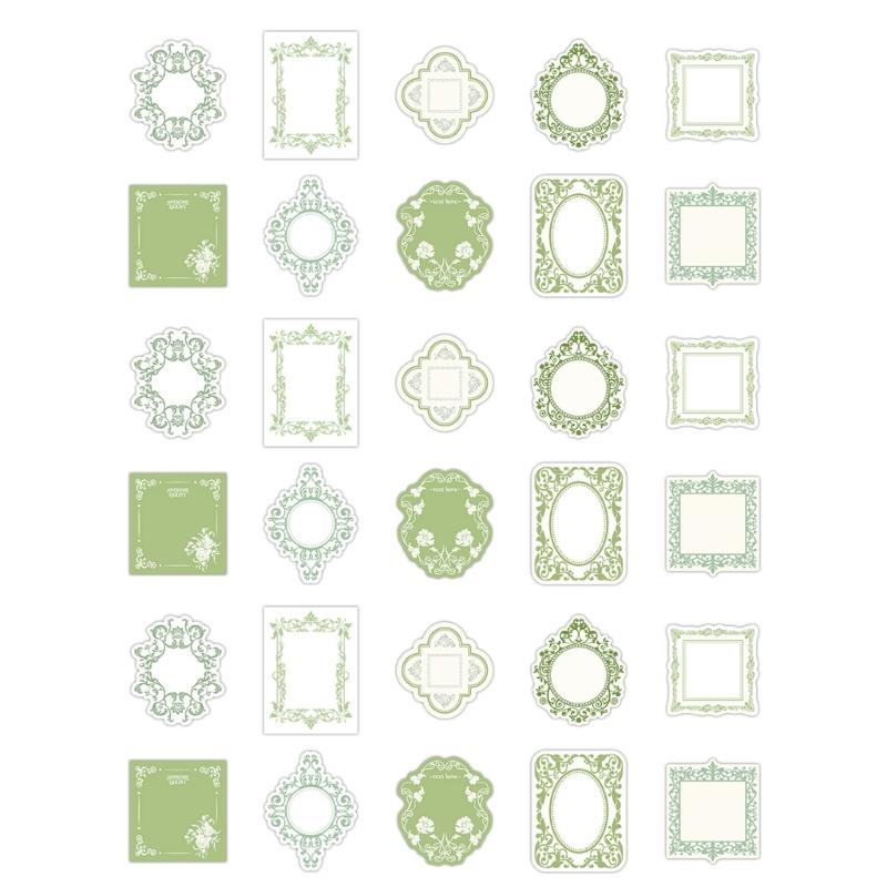 

30 Sheets Retro Message Notes Paper Simple Memos Pad Aesthetic Notepads Framework Note Pad Craft Paper School Supplies