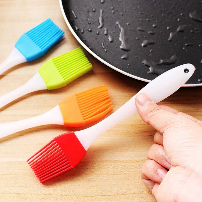 Multipurpose Silicone Spatula And Barbeque Oil Brush Ideal For Cooking And Grilling