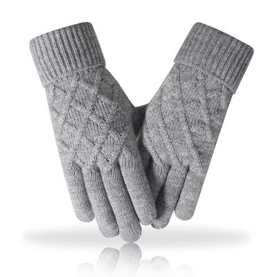 Knitted Gloves Winter Outdoor Riding Gloves Coldproof Women's Office Touch Screen Gloves Thickened Long  Lasting Warm Gloves