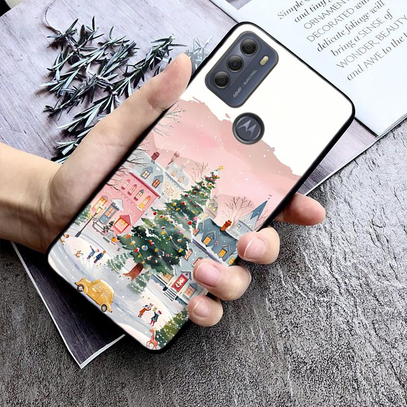 

Phone Case For Moto G85 G55 G05 G14 G75 G31 G50 G10 G20 G30 G60 G13 G32 G84 G54 G53 G72 G24 Power Christmas Tree Moto G53