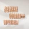 Barbie Pink French Wearing Nail Butterfly Wearing Nail Long Coffin Nail Three-Dimensional Love Nail Patch Fake Nail