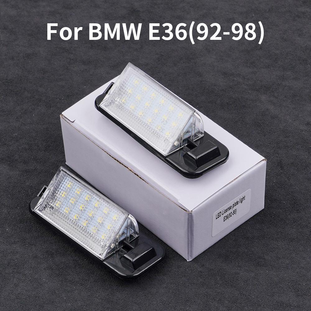 

Для BMW E36 светодиодная подсветка номерного знака 18SMD белая 12v лампочки для номерного знака для BMW E36 318i 318is 318ti 325i M3 92-98