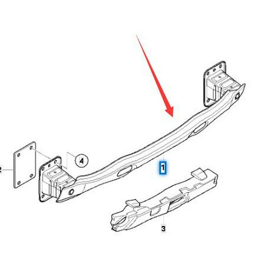 51127158449 Rear Bumper Anti-Collision Beam for BMW X6 X5 E70 E71