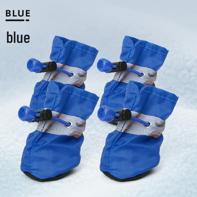 Reflective Non-Slip Dog Shoes for Small & Medium Dogs – Waterproof Oxford Pet Boots with Soft Bottom for Foot Protection