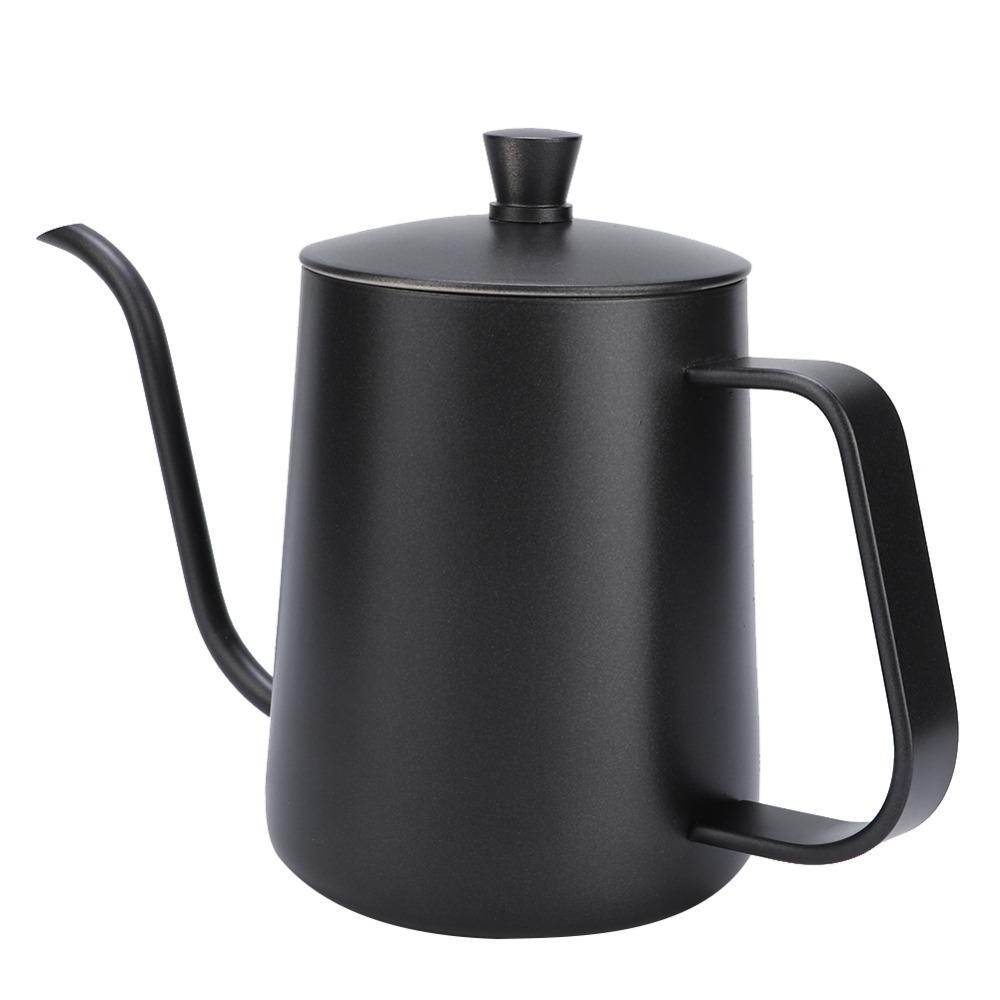 Stainless Steel Gooseneck Tea Kettle 600ml Capacity Drip Pot Pour Over Coffee  Coffee Brewing