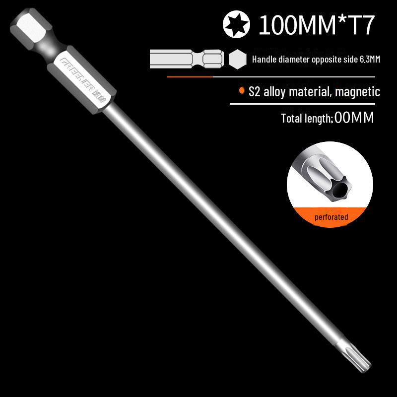 Lvlin S2 Single-ended Pozidriv Hex Wind Bit Screwdriver Head