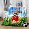 Bayern Munich Jersey Personalized Name Blanket Cozy Customizable Blanket Warmthful Decor Great for Nap Office Seaside Bed All-Season Use