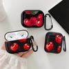 Red Cherry Case For Airpods 4 2 1 Pro3 Pro2 3 Pro Earphone Cases Cover