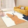 Geometric Style Living Room Rugs Decoration Bedroom Deluxe Anti Slip Floor Mats Large Area Carpet Rug Flannel Carpet Washable