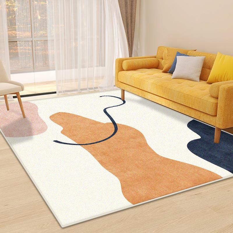 Geometric Style Living Room Rugs Decoration Bedroom Deluxe Anti Slip Floor Mats Large Area Carpet Rug Flannel Carpet Washable