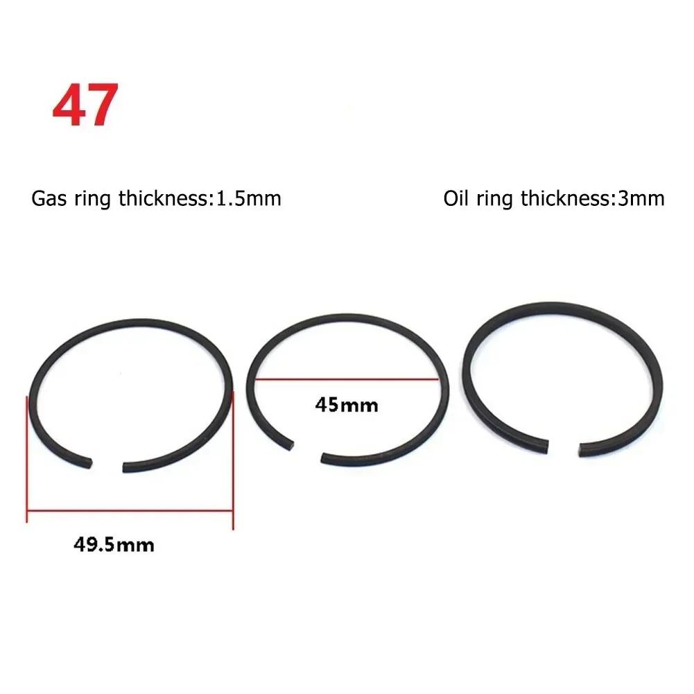 3 τεμάχια 42mm 47mm 48mm 51mm 52mm 65mm Δακτύλιος Εμβόλου Πνευματικά Εξαρτήματα Για Αντικατάσταση Κυλίνδρου Συμπιεστή Αέρα