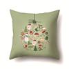 Christmas Series Polyester Pillows Santa Multi-platform Christmas Elk Pillow Cover