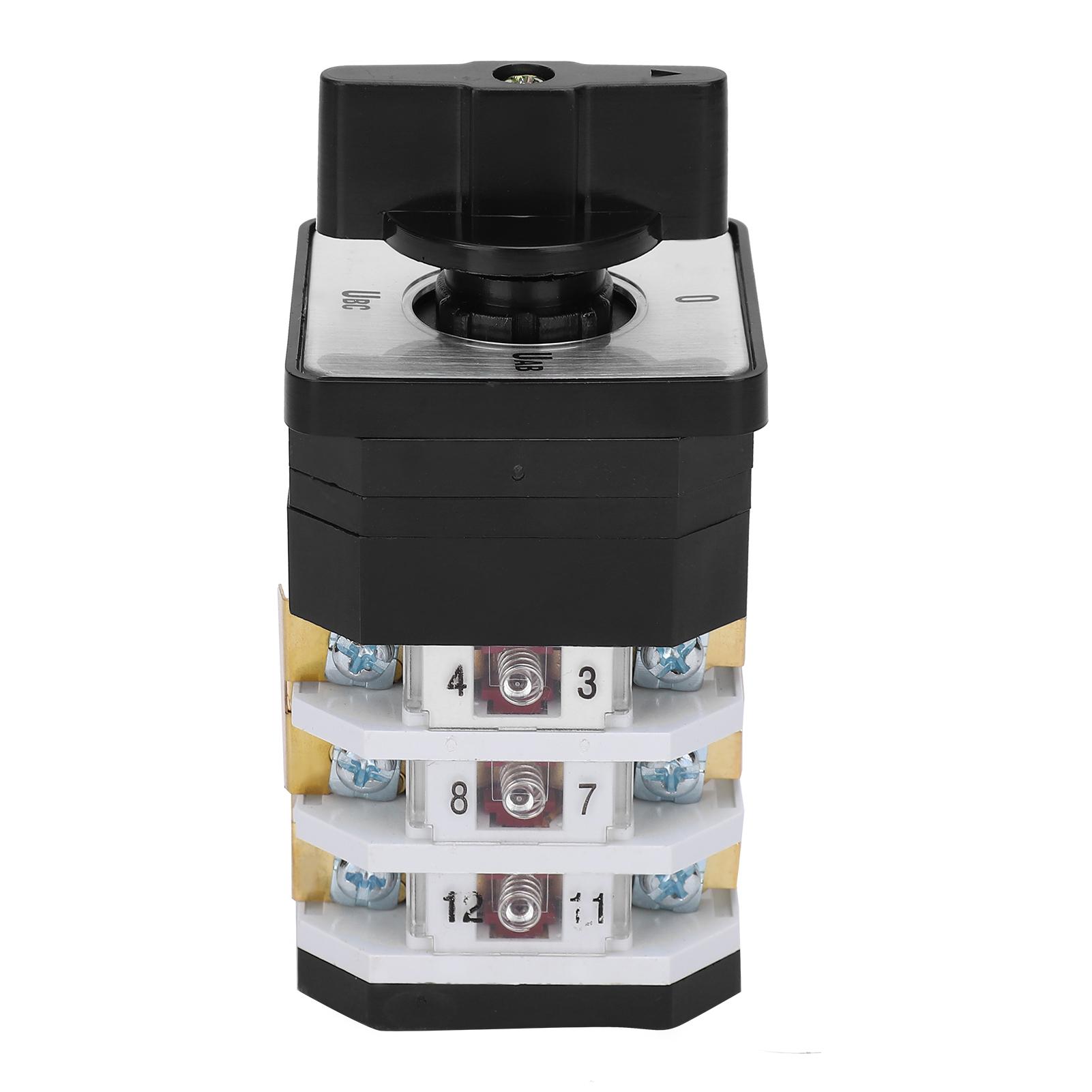 

Універсальний електричний поворотний перемикач LW12D16YH33 220В380V 16A 4 позиції