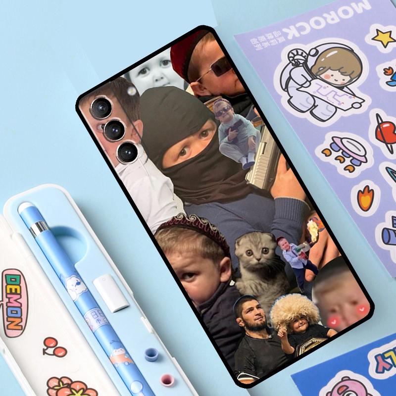 Vtipný kryt Hasbulla pro Samsung Galaxy S23 S22 S20 S21 Ultra S8 S9 S10 Note10 Plus Note20 Ultra S20 FE