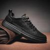 Spring Autumn New Black Texture Daily Leather Men's Shoes Breathable All Match Sports Casual Shoes D87