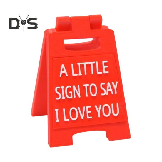 

Мини-знак «Я люблю тебя», украшение для рабочего стола на День святого Валентина, рождественский подарок, выдвижная мини-знак, чтобы выразить любовь к девушке, жене, невесте красный