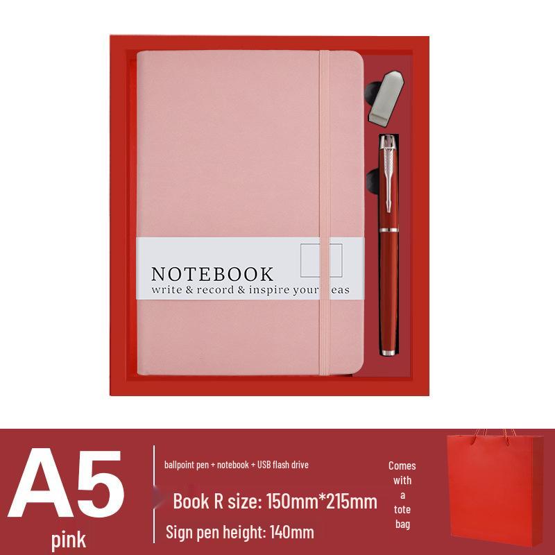 High-End Business Gift Set: Notebook & Insulated Cup Memento for Client Events