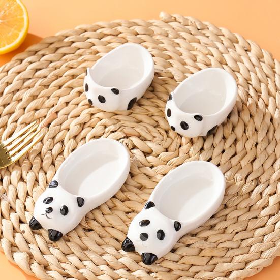 Panda Dipping Bowls Ceramic Sauce Dishes Cute Mini Bowls for Soy Sauce Condiments Snacks Serving And Table Decor