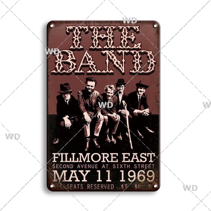 Retro Famous Rock Band Tin Sign Singer Poster Metal Plaque Vintage Metal Plate For Coffee Bar Pub Man Cave Room Home Wall Decor