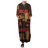 Men's Saudi Arabic Long Sleeve Robe Ramadan Muslim Dress Middle  Islamic Clothing