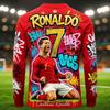Aankomst: Ronaldo Fan Speciale Editie Herfst/Winter Lange Mouwen Jersey T-shirt voor Kinderen Voetbal Trainingskleding