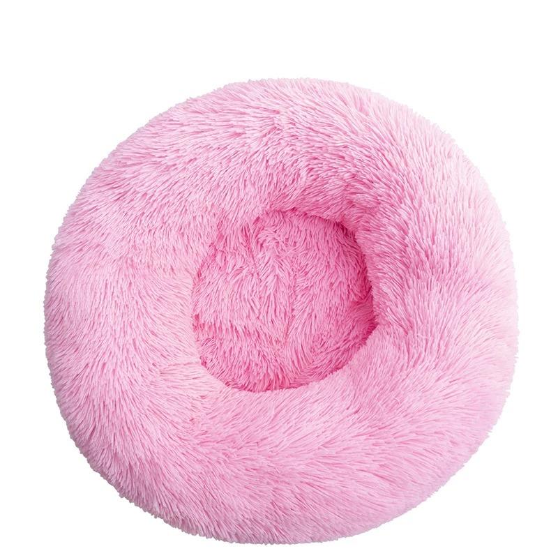 Fluffy Dog Bed Puppy Donut Mat for Cat Indoor Cats Anti-Slip Machine Washable Small Medium Multiple Sizes Colors Calming Pet Bed