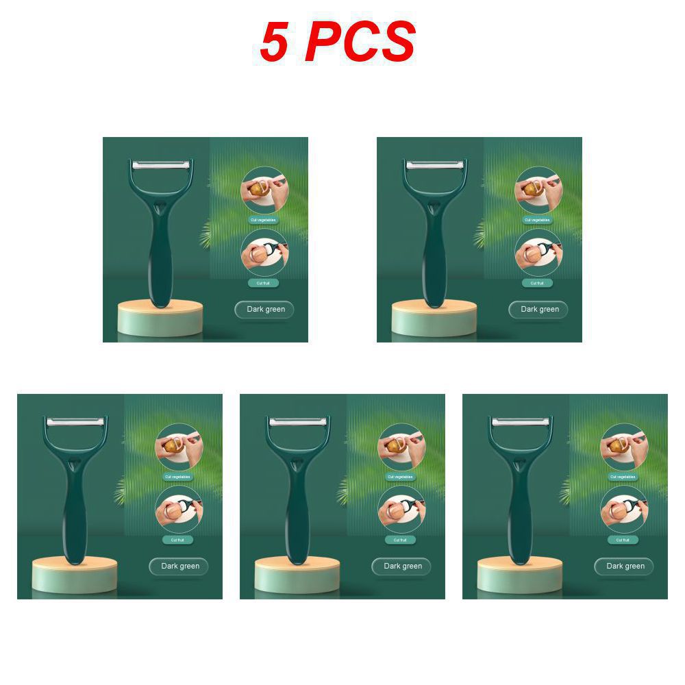 1/5PCS Kitchen Peeler Efficient Versatile Stainless Steel Sharp Blade Household Products Fruit And Vegetable Peelers Durable
