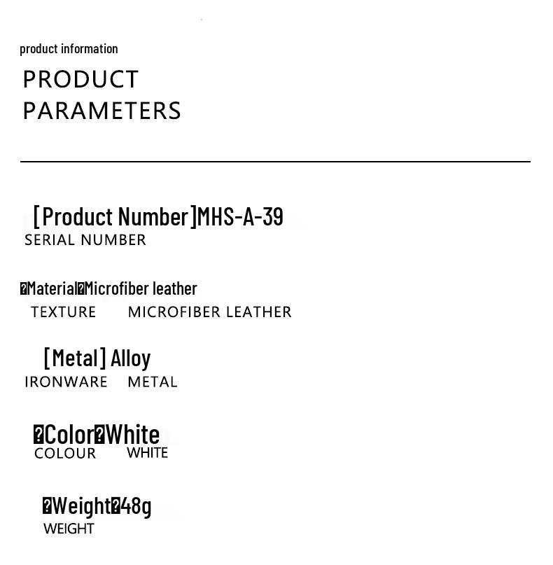 Adjustable Single Shoulder Crossbody White Bag Strap - Women's Replacement Strap