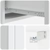 Wall Mounted Side Table White 59 x 34.5 x 17 cm