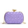 Women'S Bag Woven Handbag Versatile Fashion Banquet Clutch Bag Shoulder Dinner Bag Shoulder Chain Bag Women