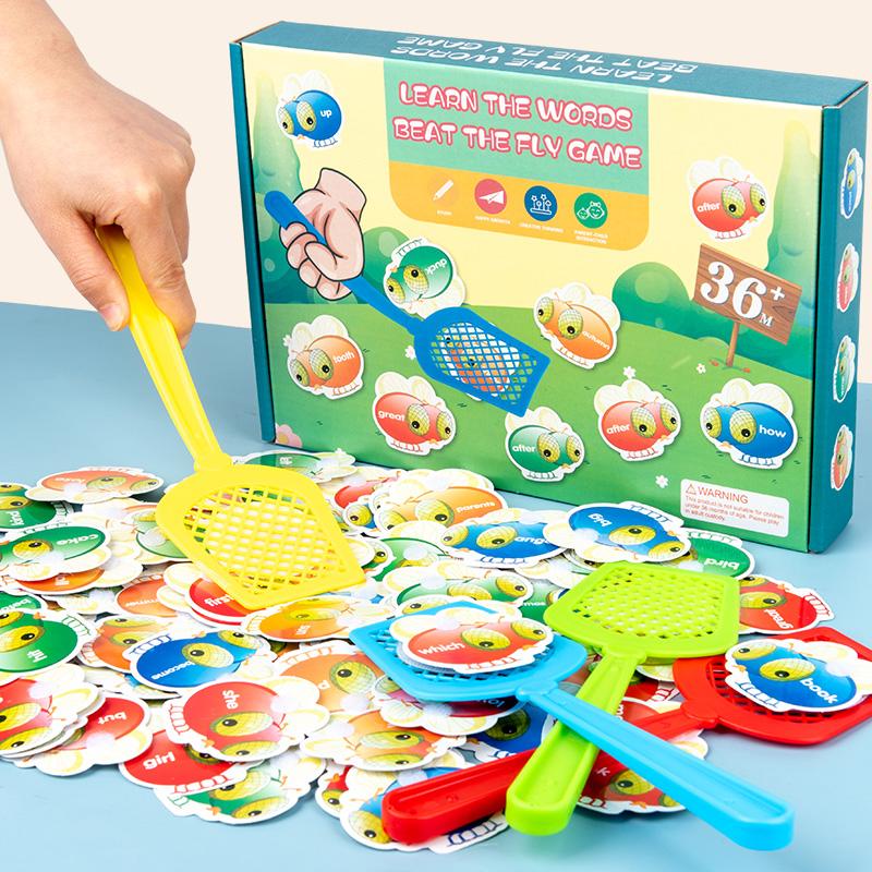Early Education Fly Swatter Toy Cognitive Alphabet English Enlightenment Concentration Reaction Parent-child Interaction Toys