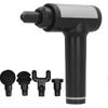 LCD Electric Deep Tissue Massage Gun Muscle Massager (Silver 12V)