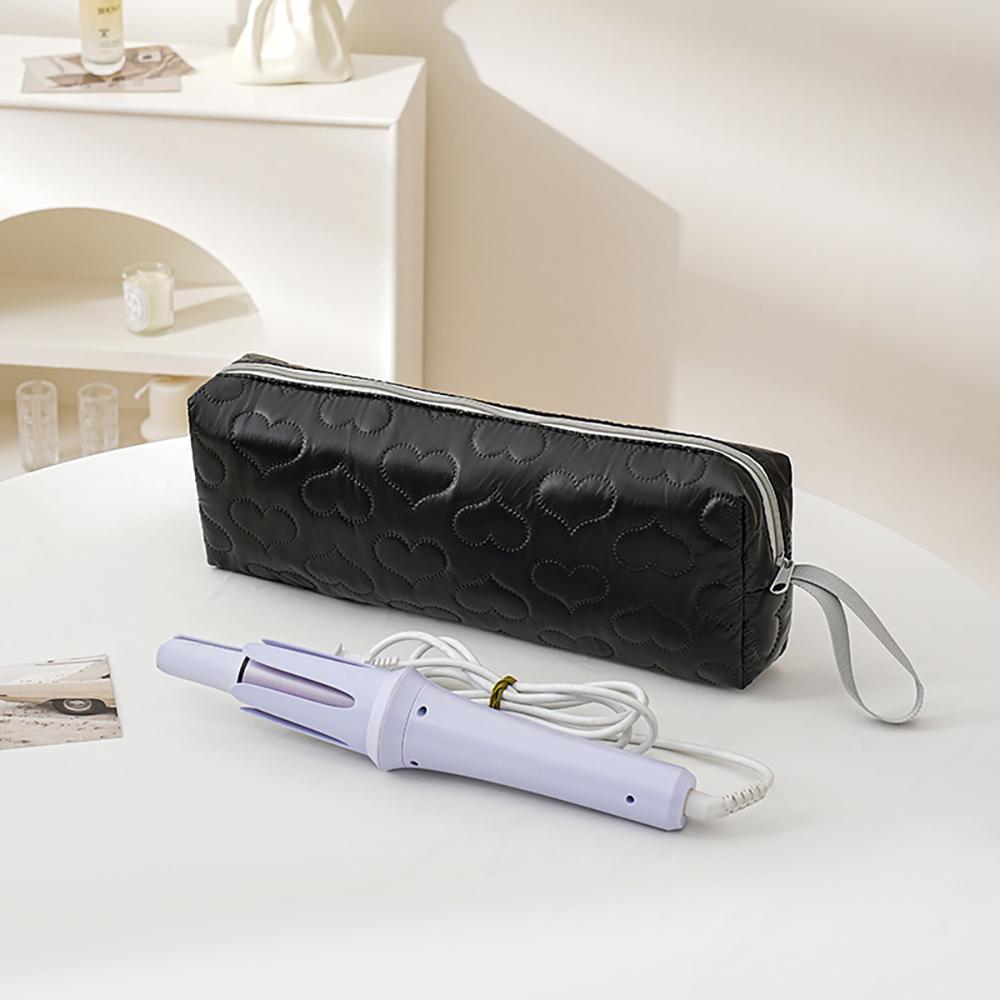 

Large capacity anti scald design, straight hair straightener, curling iron storage bag, portable travel storage bag чёрный