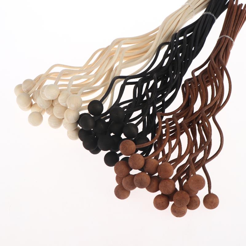 Wooden Bead Wave Shaped Rattan Reed Diffuser Sticks Replacement Refill For Home Fragrance Aromatherapy Office Home Decor