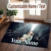 Custom Name Crystal Velvet Rug,Harry Styles Comfortable Anti Slip Floor Mat For Room Decoration