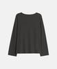 Aesimeteuli Asymmetry Henry Long Sleeve Top / Gray