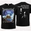 Unsterbliche Band Am Herzen des Winters Baumwolle Schwarzes T-Shirt Volle Größe BT717