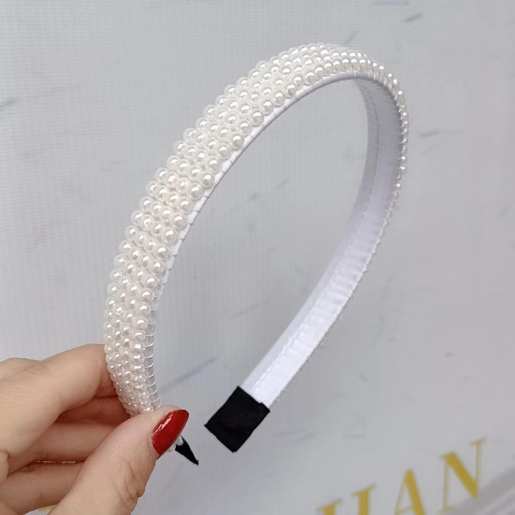 Women's Pearl Braided Knotted Twist Bow Crown Headband Bridal Hair Accessories with Free Shipping