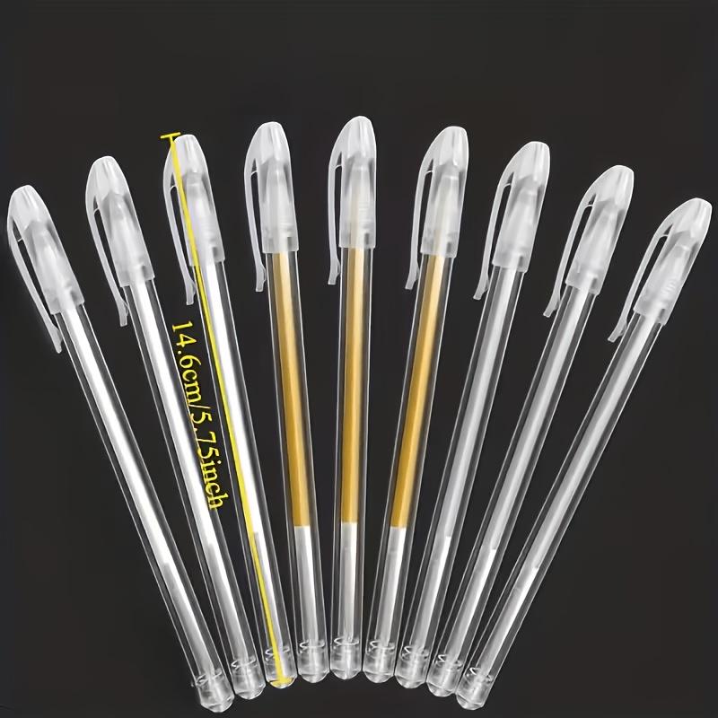 6er-Pack Weißes Gelstift-Set, 0,5 mm Extra-Feine Spitze, für das Schreiben mit weißen Stiften, Zeichen-Gelstifte, Weiße Textmarker, Wasserdichte Stifte