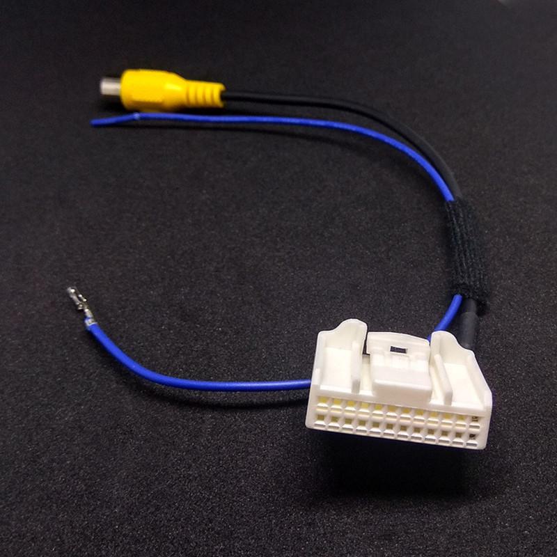 24Pin Original Video Input Switch Reverse Camera RCA Cable For Toyota Levin New Corolla RAV4 Reiz Highlander 2013 2014 2015~2017